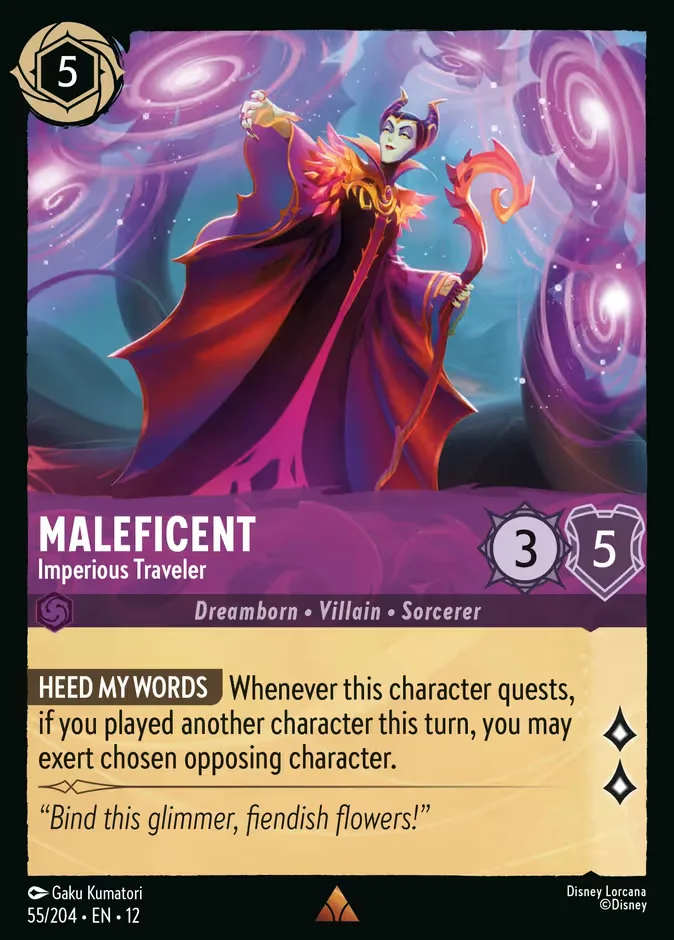 Maleficent #55 Wilds Unknown Disney Lorcana card