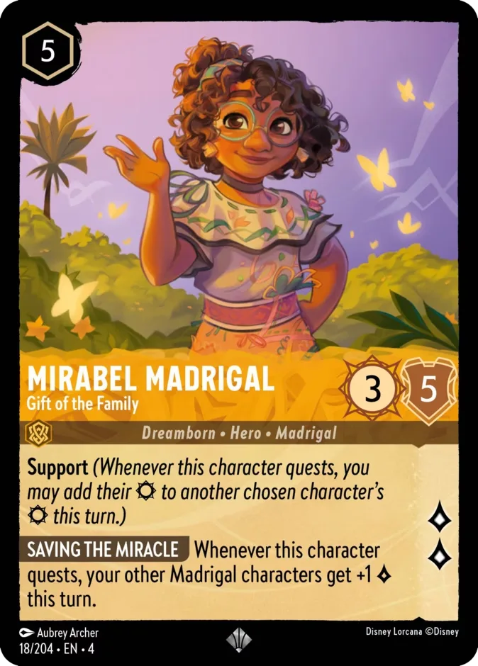 Mirabel Madrigal #18 Ursula's Return Disney Lorcana card