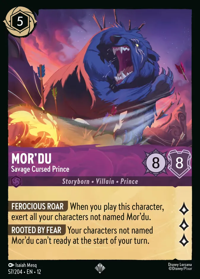 Mor'du #57 Wilds Unknown Disney Lorcana card