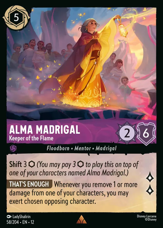 Alma Madrigal #58 Wilds Unknown Disney Lorcana card