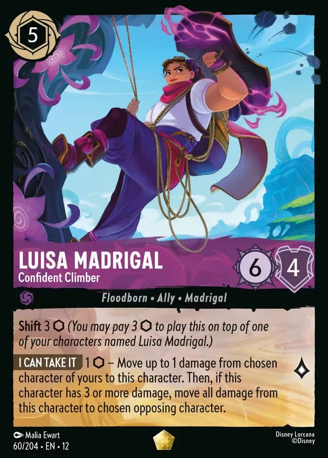 Luisa Madrigal #60 Wilds Unknown Disney Lorcana card