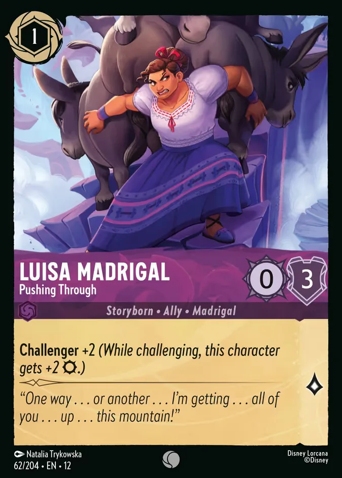 Luisa Madrigal #62 Wilds Unknown Disney Lorcana card