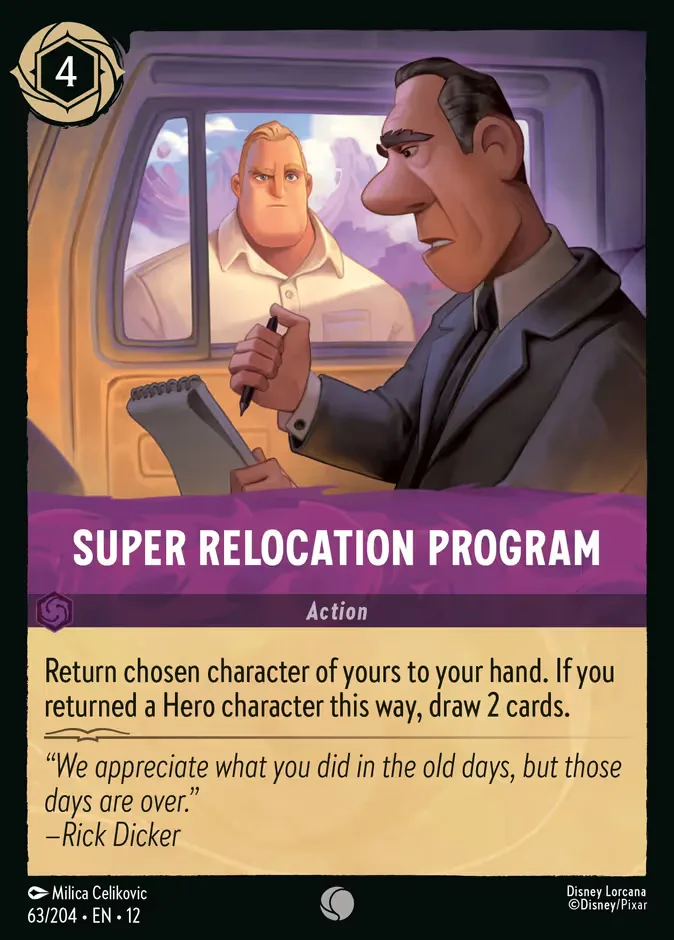 Super Relocation Program #63 Wilds Unknown Disney Lorcana card