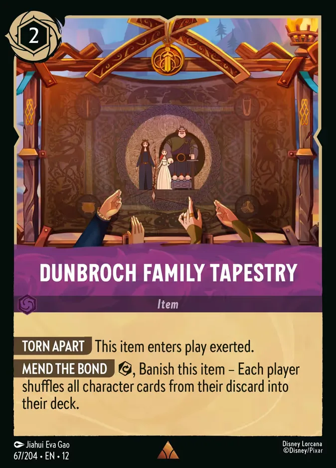 DunBroch Family Tapestry #67 Wilds Unknown Disney Lorcana card