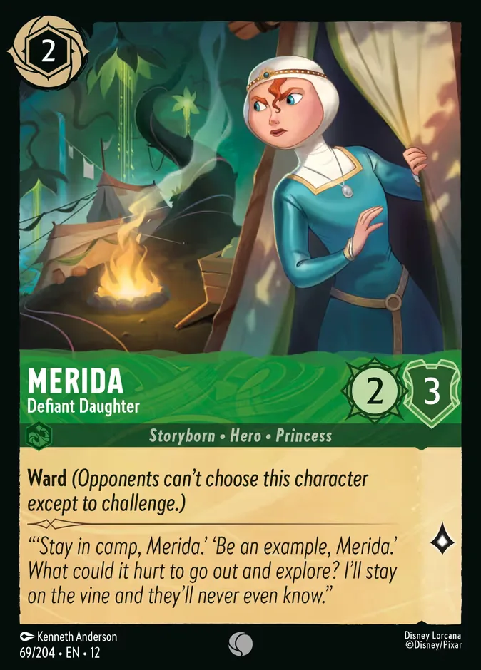 Merida #69 Wilds Unknown Disney Lorcana card