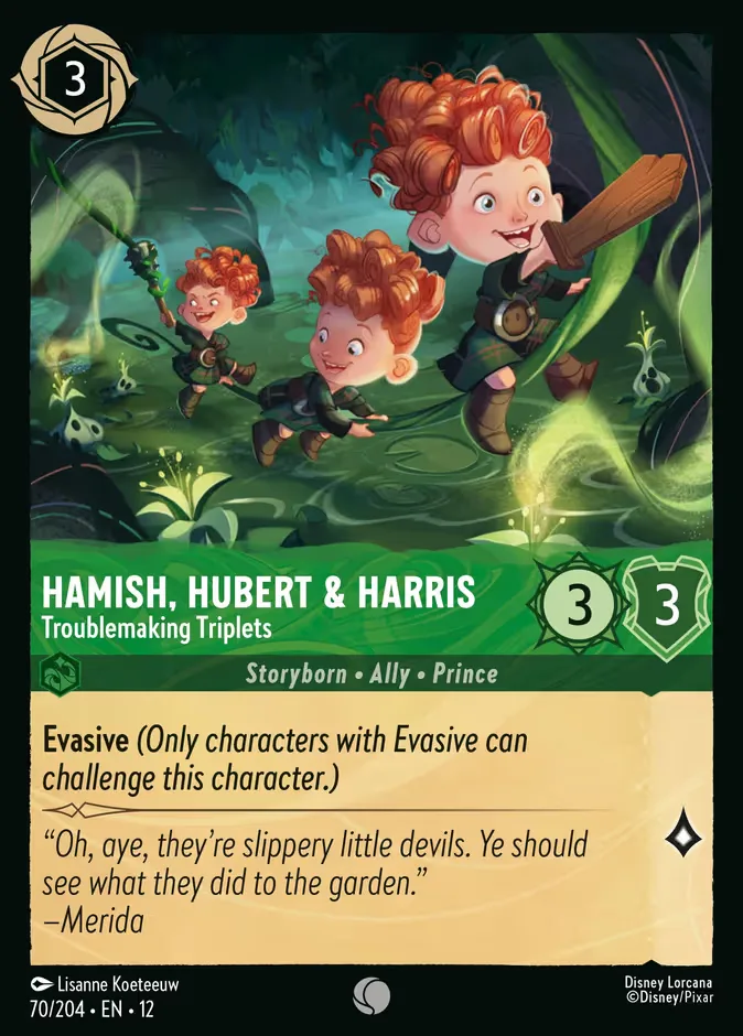 Hamish, Hubert & Harris #70 Wilds Unknown Disney Lorcana card