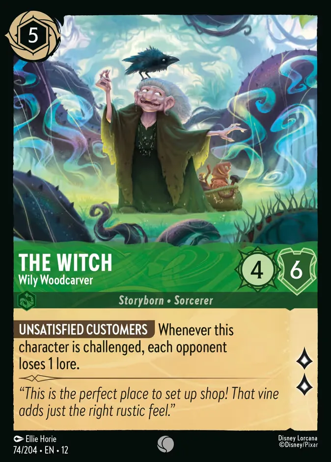 The Witch #74 Wilds Unknown Disney Lorcana card