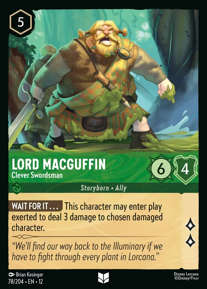 Lord MacGuffin #78 Wilds Unknown Disney Lorcana card