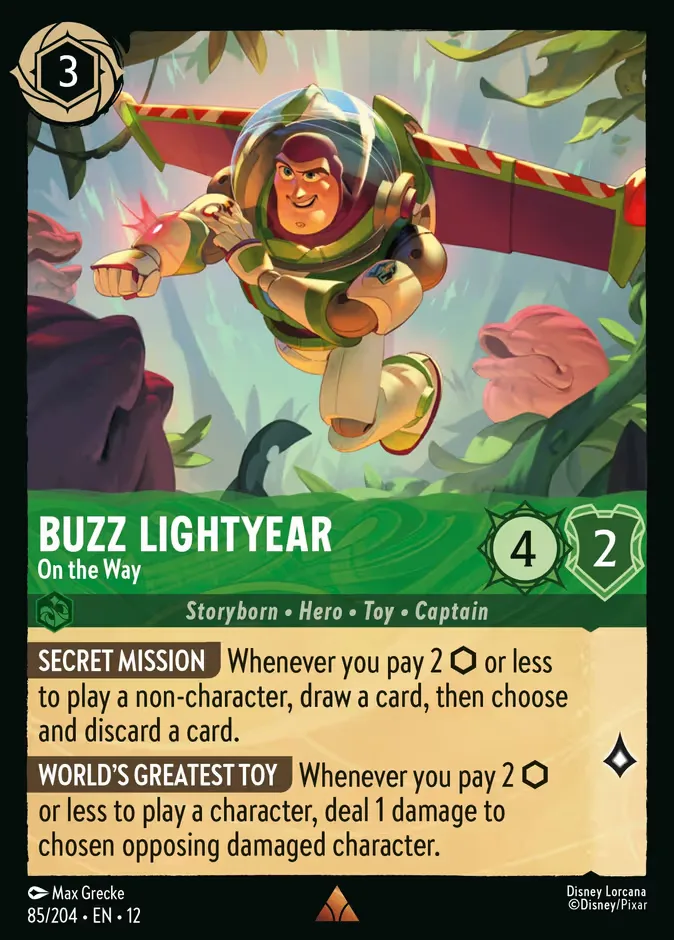 Buzz Lightyear #85 Wilds Unknown Disney Lorcana card