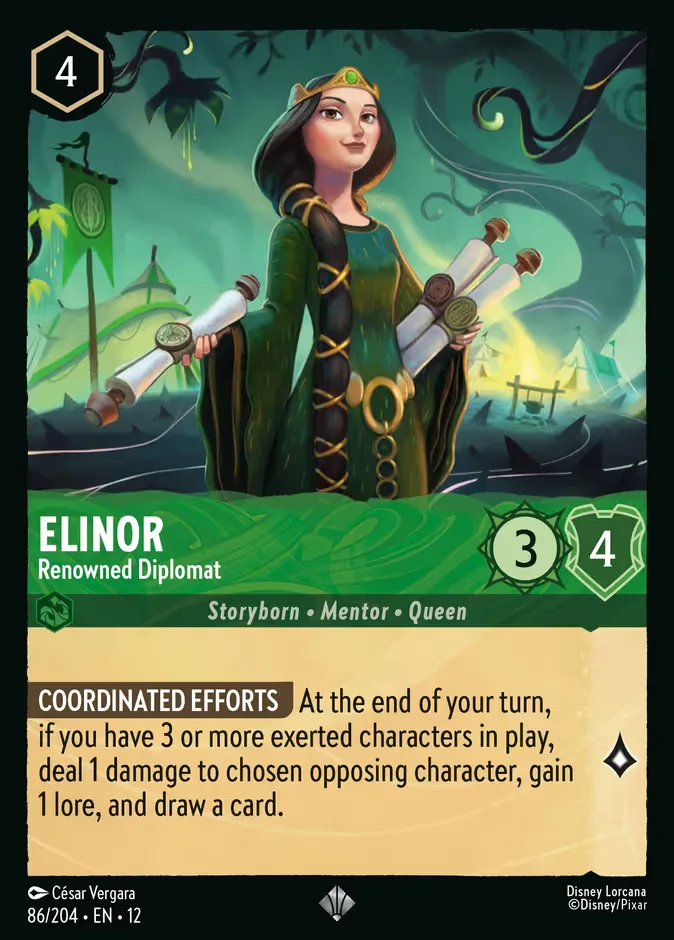 Elinor #86 Wilds Unknown Disney Lorcana card