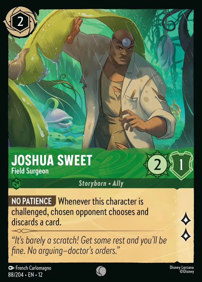 Joshua Sweet #88 Wilds Unknown Disney Lorcana card