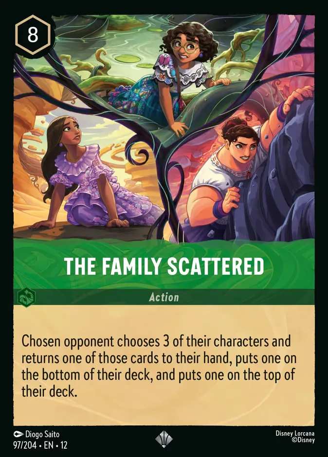 The Family Scattered #97 Wilds Unknown Disney Lorcana card