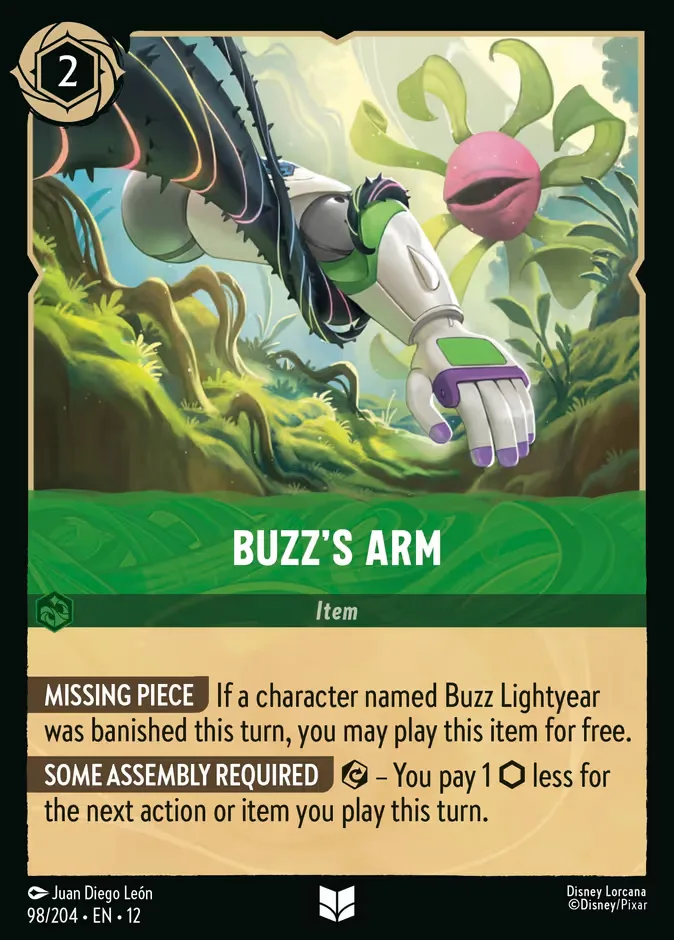 Buzz's Arm #98 Wilds Unknown Disney Lorcana card