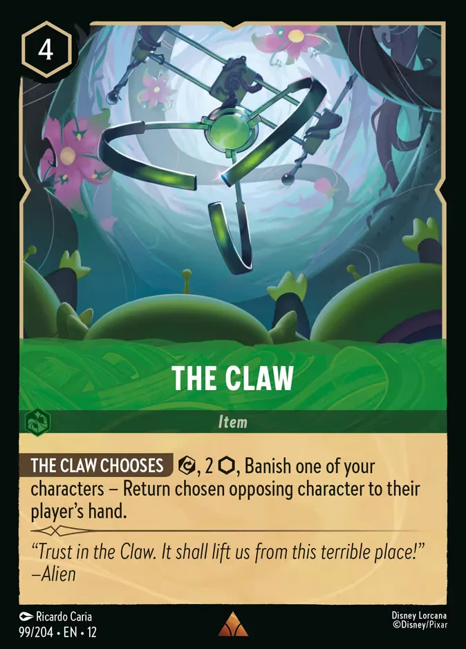 The Claw #99 Wilds Unknown Disney Lorcana card