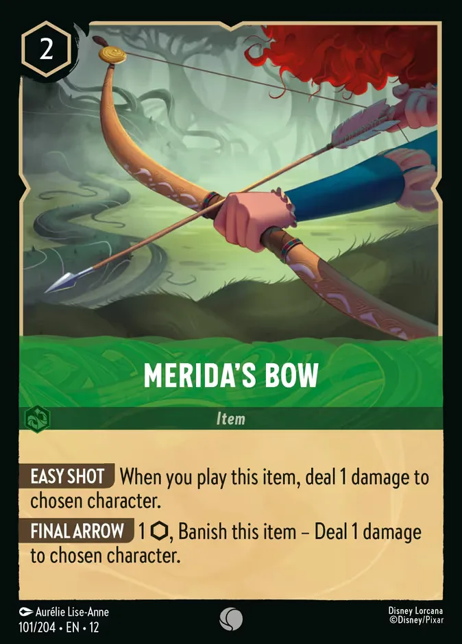 Merida's Bow #101 Wilds Unknown Disney Lorcana card