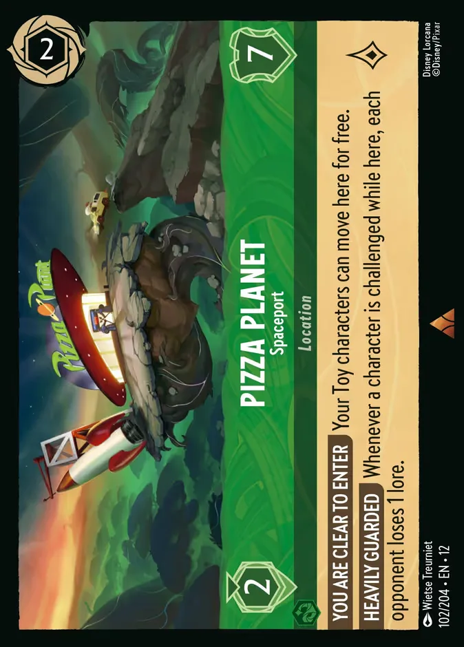 Pizza Planet #102 Wilds Unknown Disney Lorcana card