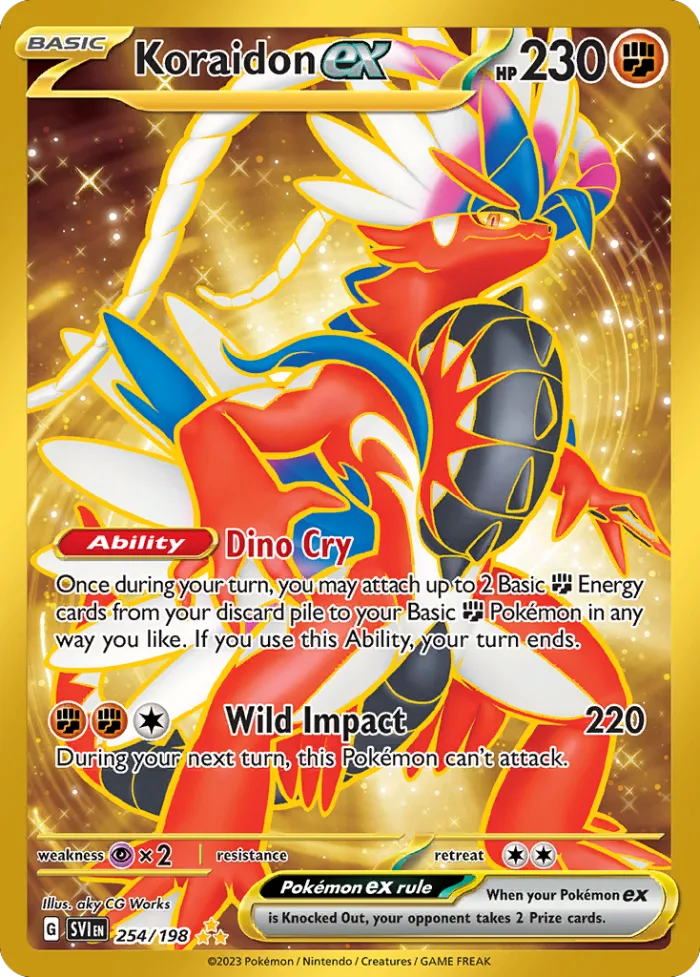 Koraidon ex #254 Scarlet & Violet Pokemon card