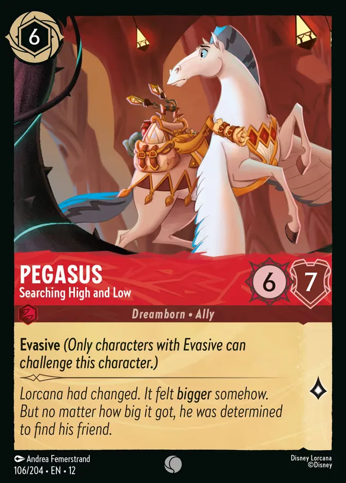 Pegasus #106 Wilds Unknown Disney Lorcana card