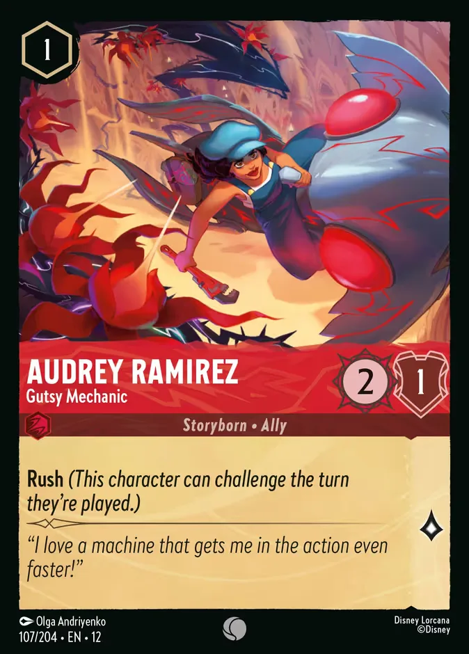 Audrey Ramirez #107 Wilds Unknown Disney Lorcana card
