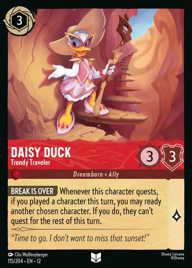 Daisy Duck #115 Wilds Unknown Disney Lorcana card