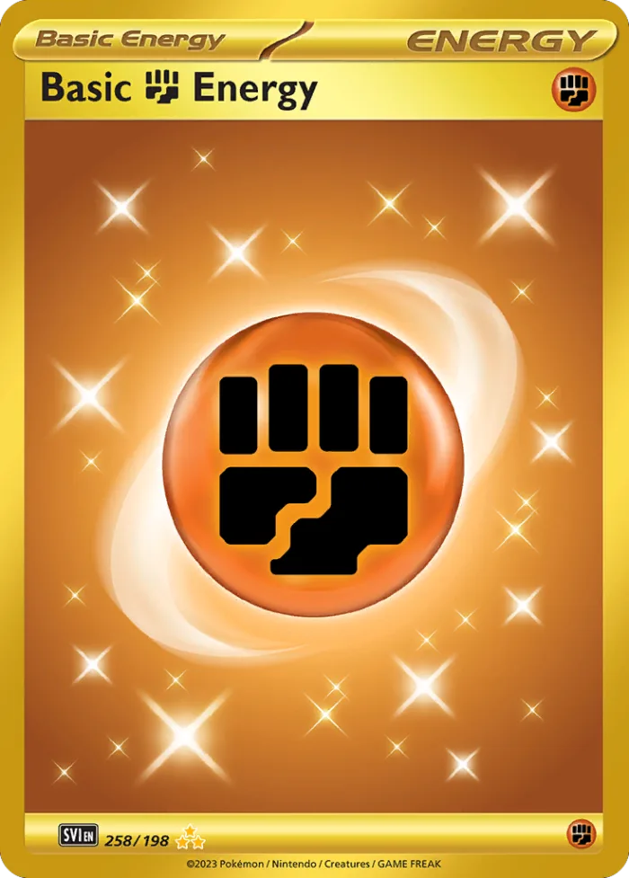 Basic Fighting Energy #258 Scarlet & Violet Pokemon card