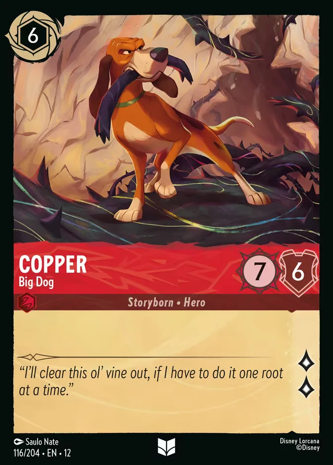 Copper #116 Wilds Unknown Disney Lorcana card