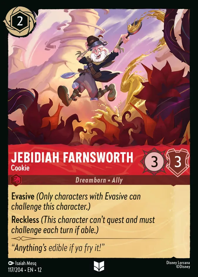 Jebidiah Farnsworth #117 Wilds Unknown Disney Lorcana card