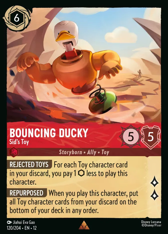 Bouncing Ducky #120 Wilds Unknown Disney Lorcana card