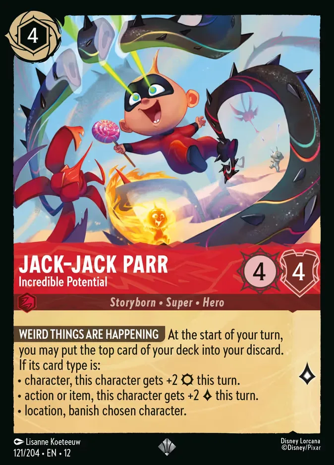 Jack-Jack Parr #121 Wilds Unknown Disney Lorcana card