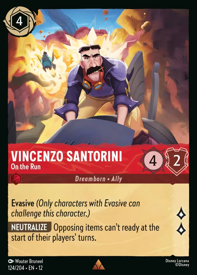 Vincenzo Santorini #124 Wilds Unknown Disney Lorcana card