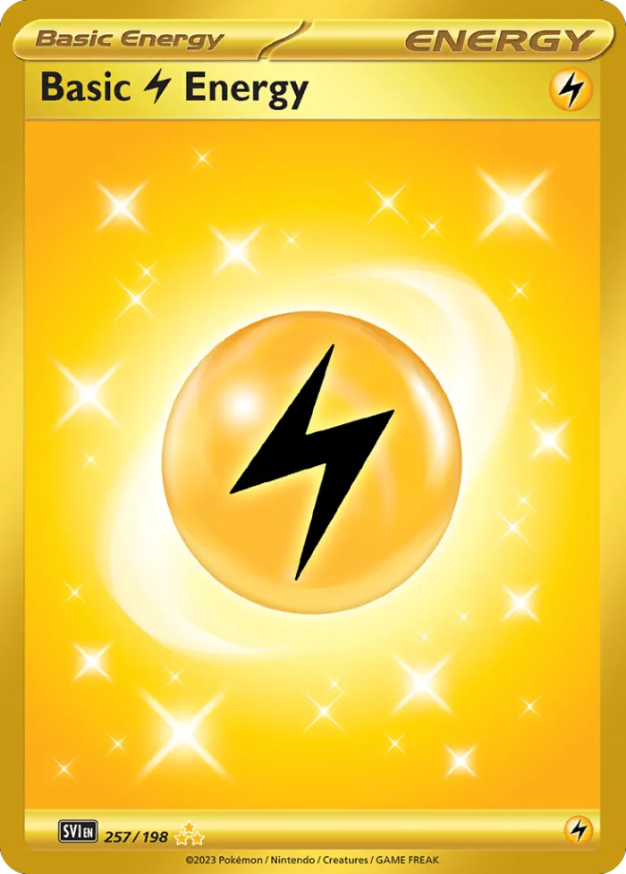 Basic Lightning Energy #257 Scarlet & Violet Pokemon card