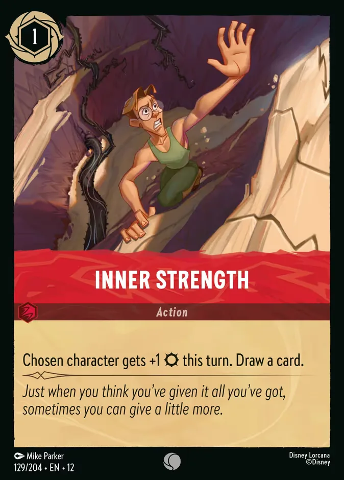 Inner Strength #129 Wilds Unknown Disney Lorcana card