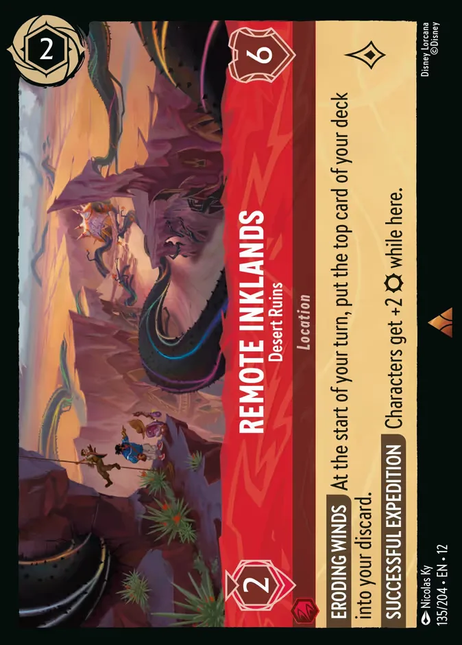Remote Inklands #135 Wilds Unknown Disney Lorcana card