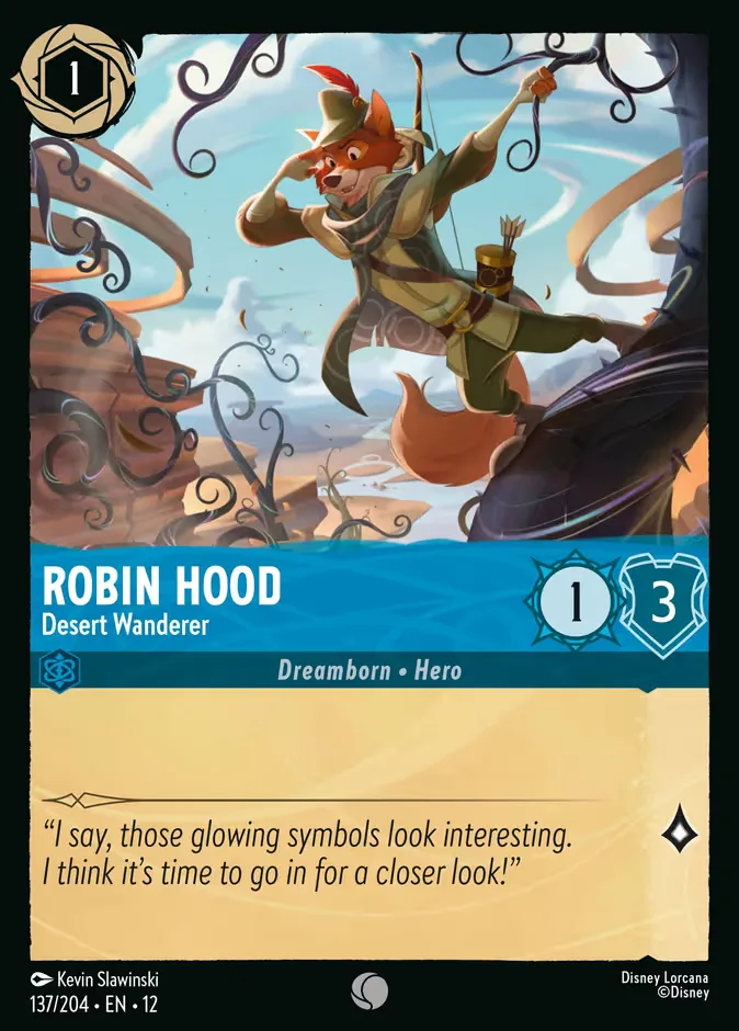 Robin Hood #137 Wilds Unknown Disney Lorcana card