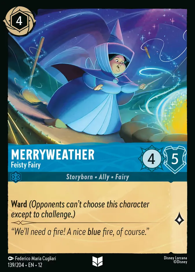 Merryweather #139 Wilds Unknown Disney Lorcana card