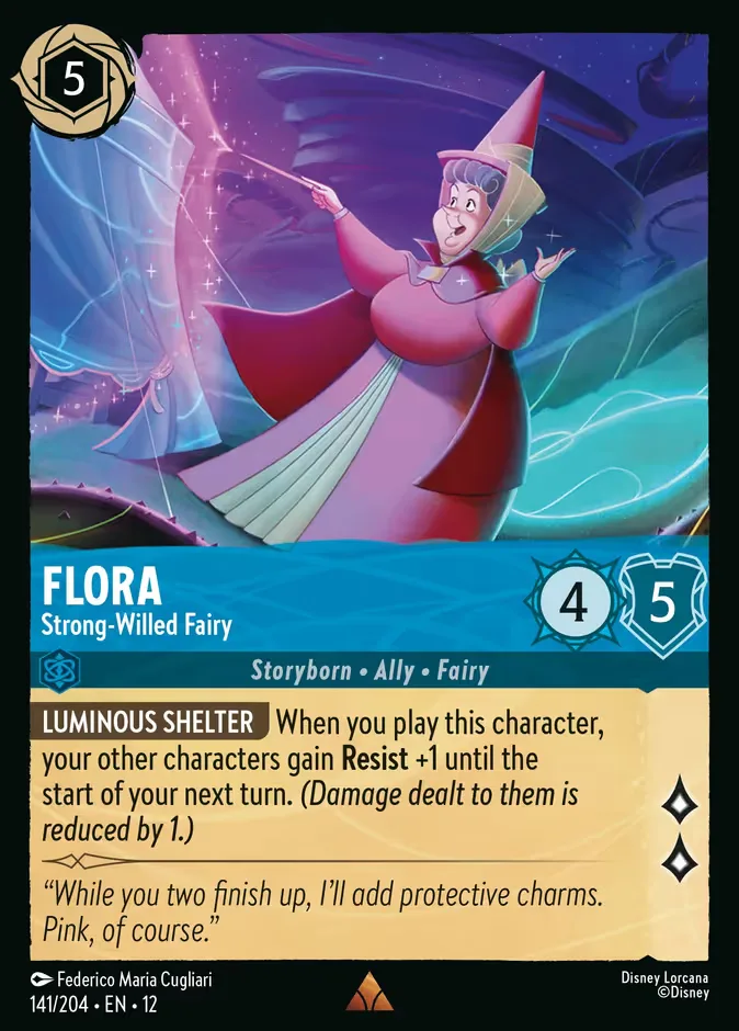 Flora #141 Wilds Unknown Disney Lorcana card