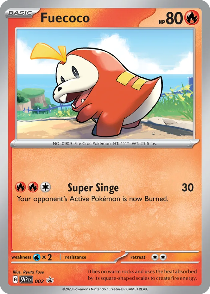 Fuecoco #SVP 002 SV Black Star Promos Pokemon card
