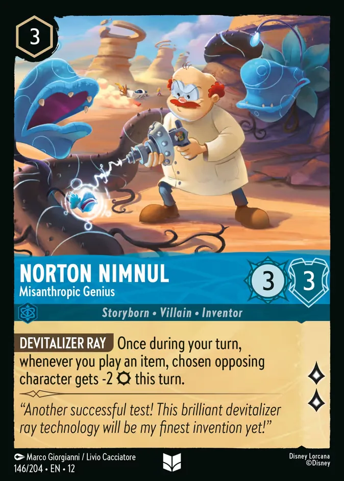Norton Nimnul #146 Wilds Unknown Disney Lorcana card