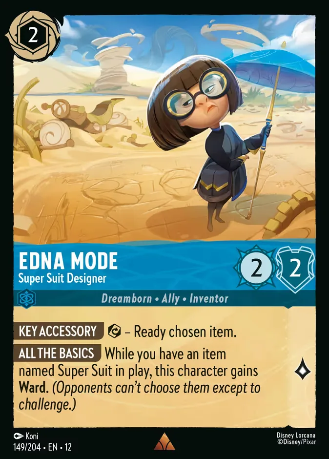 Edna Mode #149 Wilds Unknown Disney Lorcana card