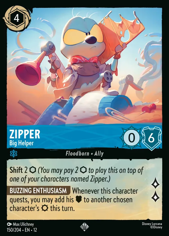 Zipper #150 Wilds Unknown Disney Lorcana card