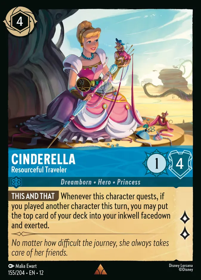 Cinderella #155 Wilds Unknown Disney Lorcana card