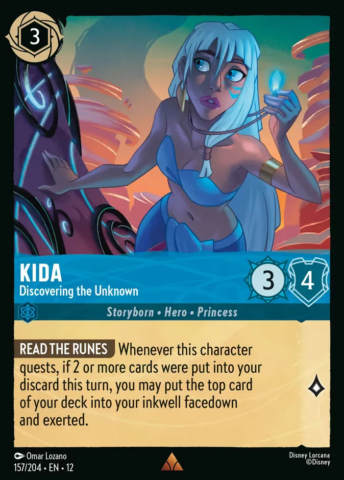 Kida #157 Wilds Unknown Disney Lorcana card