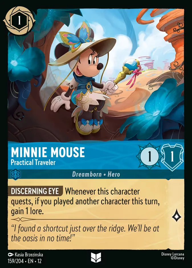 Minnie Mouse #159 Wilds Unknown Disney Lorcana card