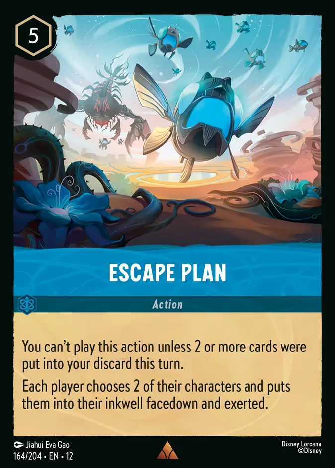 Escape Plan #164 Wilds Unknown Disney Lorcana card