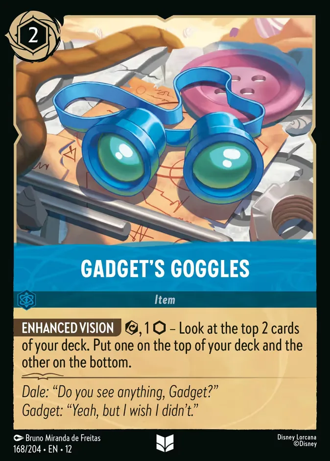 Gadget's Goggles #168 Wilds Unknown Disney Lorcana card
