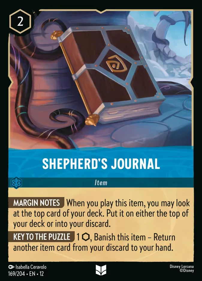 Shepherd's Journal #169 Wilds Unknown Disney Lorcana card