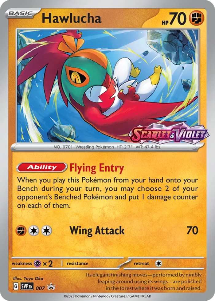 Hawlucha #SVP 007 SV Black Star Promos Pokemon card