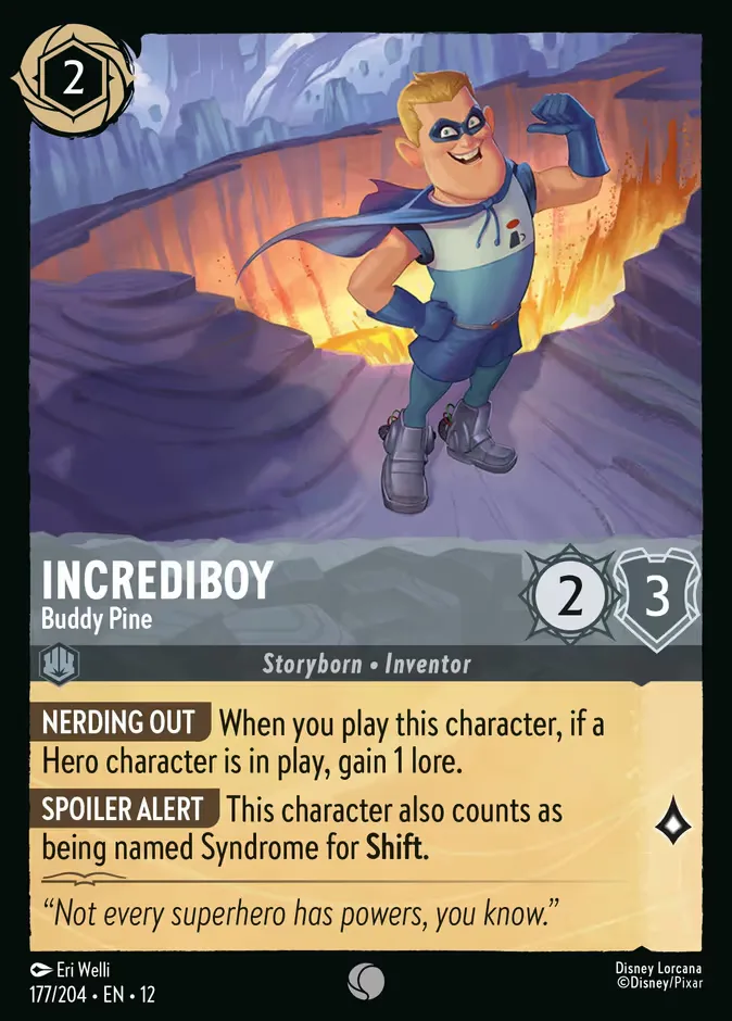 Incrediboy #177 Wilds Unknown Disney Lorcana card