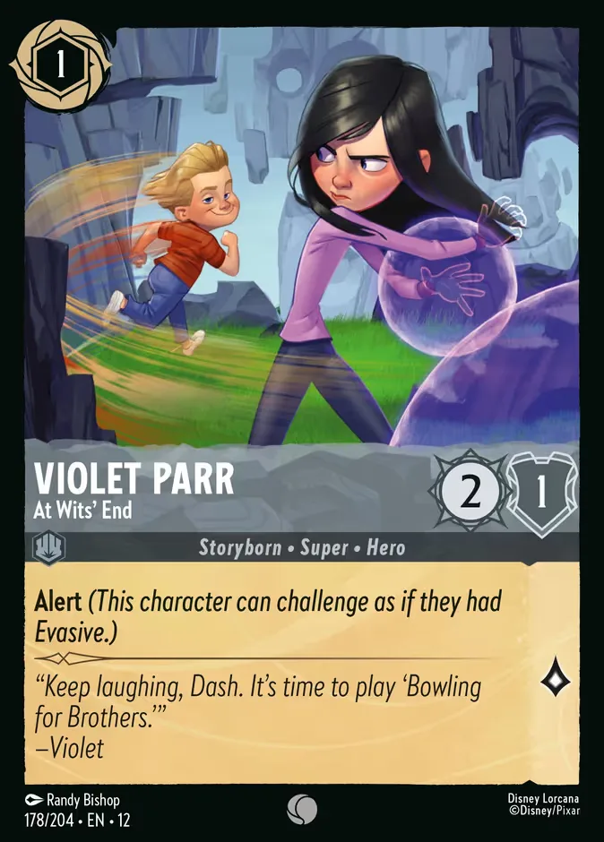 Violet Parr #178 Wilds Unknown Disney Lorcana card