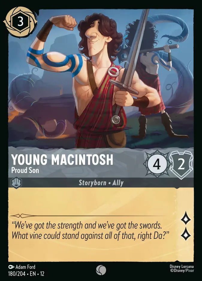 Young Macintosh #180 Wilds Unknown Disney Lorcana card
